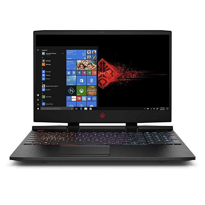 OMEN by HP 15.6" Gaming Laptop, Intel Core i7-9750H Processor, 16GB Memory, 512GB SSD Storage, Backlit Keyboard, NVIDIA GeForce RTX 2060 Graphics, Windows 10 Home