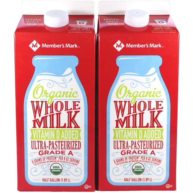 Member's Mark Organic Whole Milk (64 fl. oz., 2 pk.)