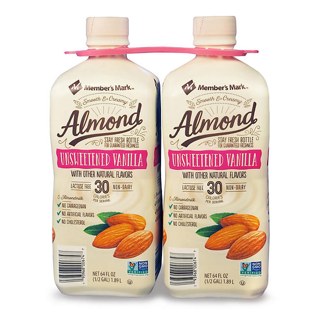 Member's Mark Unsweetened Vanilla Almond Milk (2 pk.)