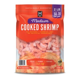Member's Mark Medium Cooked Shrimp, Frozen, 2 lbs.