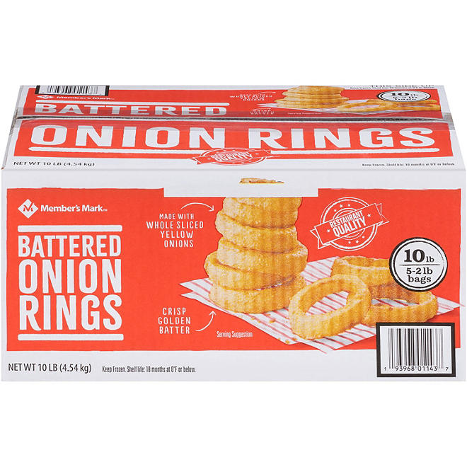Member's Mark Battered Onion Rings, Frozen (10 lbs.)