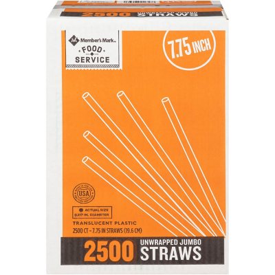Dixie Part # JB7 - Dixie 7.75 Plastic Straw, Jumbo, Clear, Unwrapped,  Boxed (50 Boxes Per Case, 250 Straws Per Box) - Beverage Straws - Home  Depot Pro