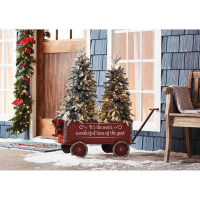 Member's Mark Vintage Wagon and Trees (Flocked) Sam's Club
