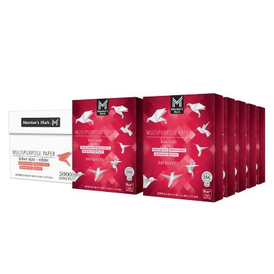 Member's Mark Multipurpose Copy Paper, 20 lb., 92 Bright, 8.5 x 11, 10  Ream Case - Sam's Club