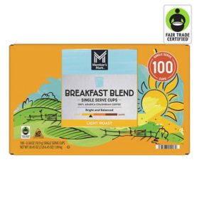 Member's Mark Breakfast Blend Light Roast Coffee Pods, 100 ct.