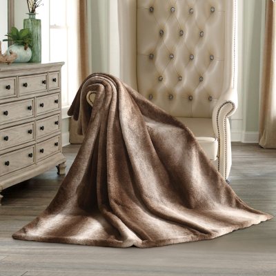 Member S Mark Luxury Faux Fur Throw Sam S Club