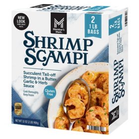 Member's Mark Farm Raised Shrimp Scampi, Frozen, 2 lbs.