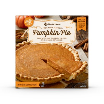 Member's Mark Pumpkin Pie, Frozen (36 oz.) - Sam's Club