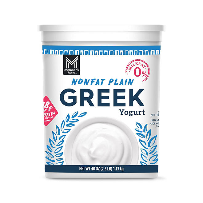 Member's Mark Plain Nonfat Greek Yogurt, 40 oz.