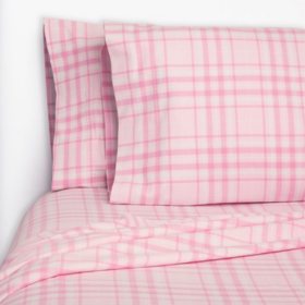 pink flannel sheets