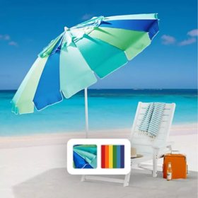 Member's Mark 8' Beach Umbrella, Assorted Colors