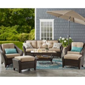 Member S Mark Agio Toronto 6 Piece Patio Deep Seating Set With