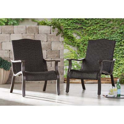 Woven best sale deck chairs