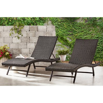 Member s Mark Heritage Woven Chaise Lounge 2 Pack Sam s Club