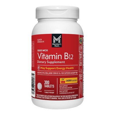 Member's Mark High Potency Vitamin B12 Methylcobalamin (300 ct.) - Sam's  Club