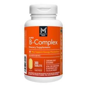 Member's Mark Super B-Complex Tablets, 300 ct.