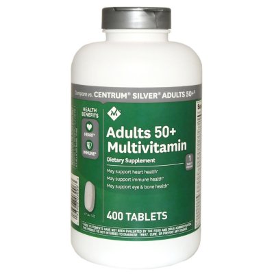 Member's Mark Adults 50+ Multivitamin Dietary Supplement, Heart and Immune  Health (400 ct.) - Sam's Club