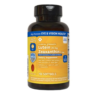 Member's Mark Lutein 25 mg. Zeaxanthin 5 mg. Eye Health Dietary Supplement  (150 ct.) - Sam's Club