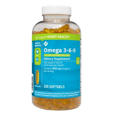 Onderwijs As Ounce Member's Mark Omega 3-6-9 Dietary Supplement (325 ct.) - Sam's Club