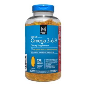 Member's Mark Omega 3-6-9 Dietary Supplement Softgels, 325 ct.