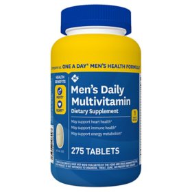 Member's Mark Men's Daily Multivitamin Tablets, 275 ct.