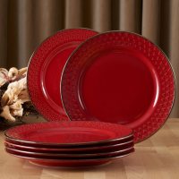 Member's Mark Textured Plates, Set of 6  (Assorted Colors)
