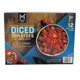 Member's Mark Diced Tomatoes in Tomato Juice 14.5 oz., 12 pk.