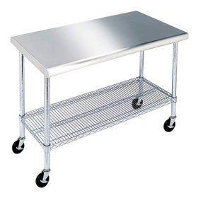 Member's Mark Work Table with 49" Stainless Steel Top