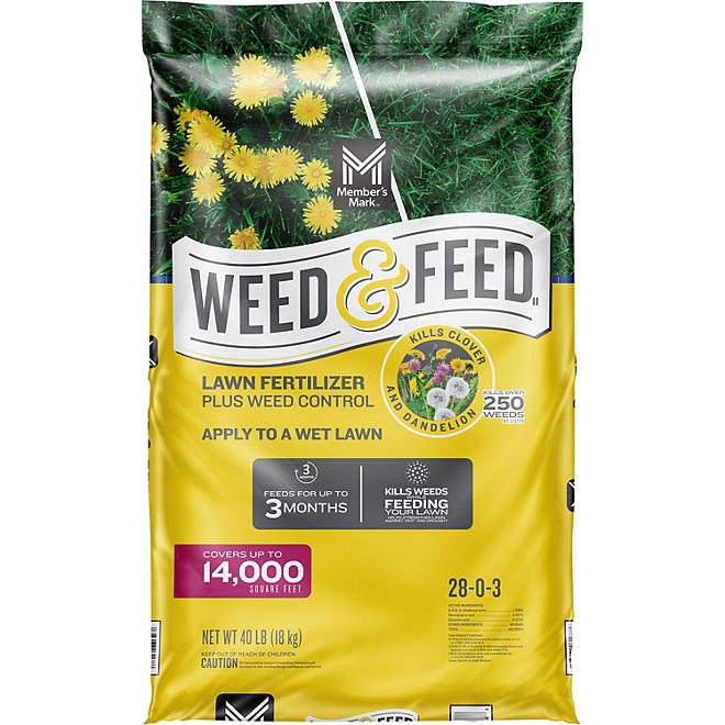 Member's Mark Weed and Feed, 28-0-3 14M