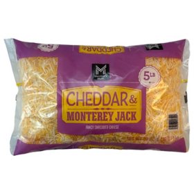 Member's Mark Fancy Shredded Yellow Cheddar and Monterey Jack Cheese, 5 lbs.