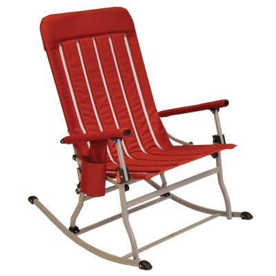 childs red rocking chair