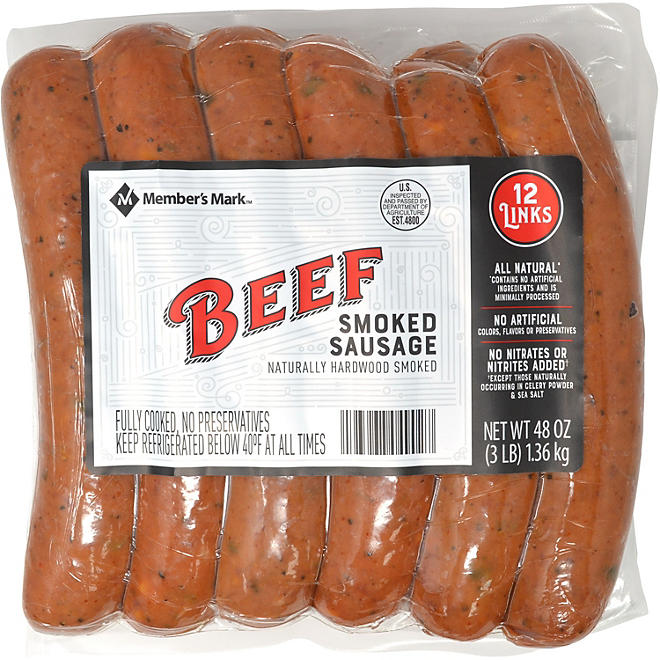 Member's Mark Beef Smoked Sausage (12 ct.)