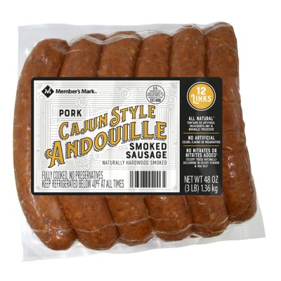 Hot Louisiana Smoked Sausage 3lb.