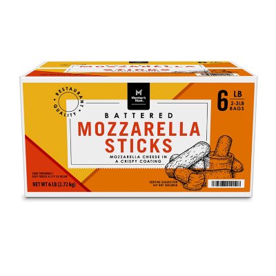 Member's Mark Battered Mozzarella Sticks, Frozen (6 lbs.)