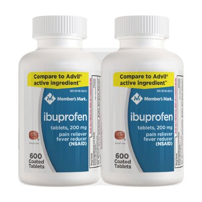 Member's Mark Ibuprofen Tablets 200 mg. (600 ct., 2 pk.) - Sam's Club