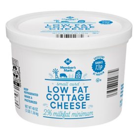 Member's Mark 2% Low Fat Cottage Cheese, Small Curd (48 oz.)