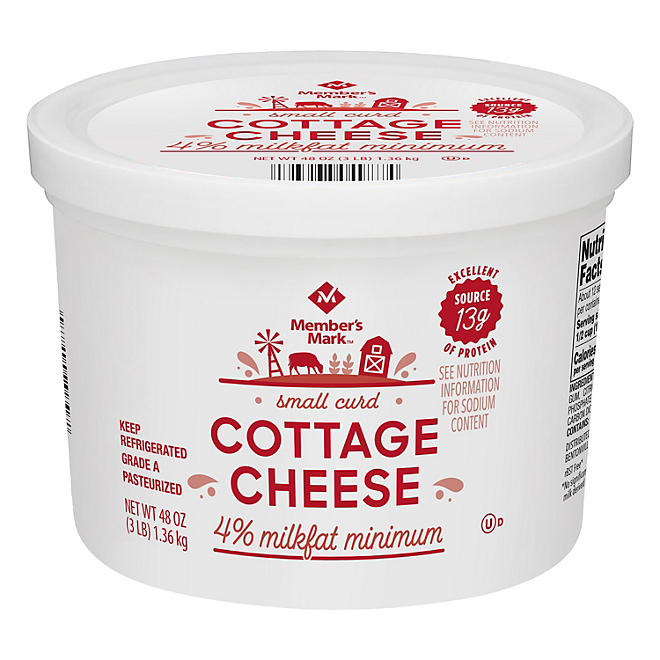 Member's Mark 4% Milkfat Small Curd Cottage Cheese (3 lbs.)