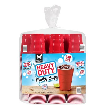 Hefty Party On Disposable Plastic Cups, Blue, 18 Ounce, 120 Count