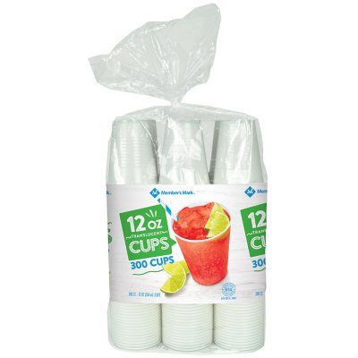 12 oz., 300 ct. Member's Mark Translucent Plastic Cups 1 Pack Free Shipping 