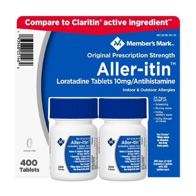 Member's Mark Aller-itin Loratadine Tablets 10mg, Antihistamine (400 ct.) - Sam's  Club