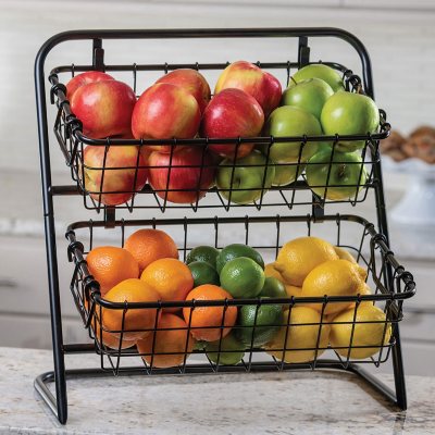 Member's Mark 2-Tier Round Basket Stand (Assorted Colors) - Sam's Club