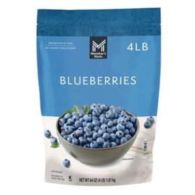 Member's Mark Natural Blueberries, Frozen 4 lbs.