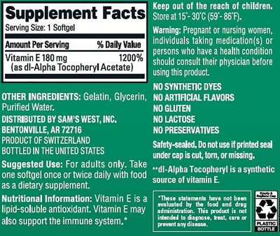 sam's club vitamin e cream