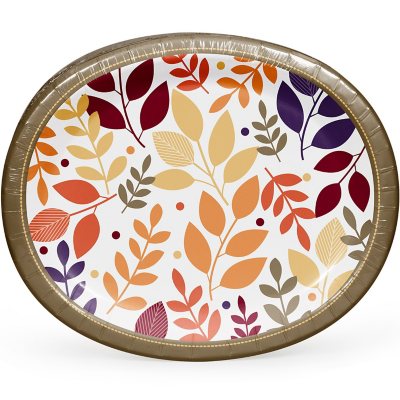 fall paper plates