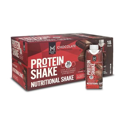  Members Mark Protein Shake, Variety Pack of Chocolate, Vanilla,  Caramel, Cafe Latte, Strawberries, 30g Protein, 1g Sugar, 25 Vitamins &  Minerals, Nutrients to Support Immune Health