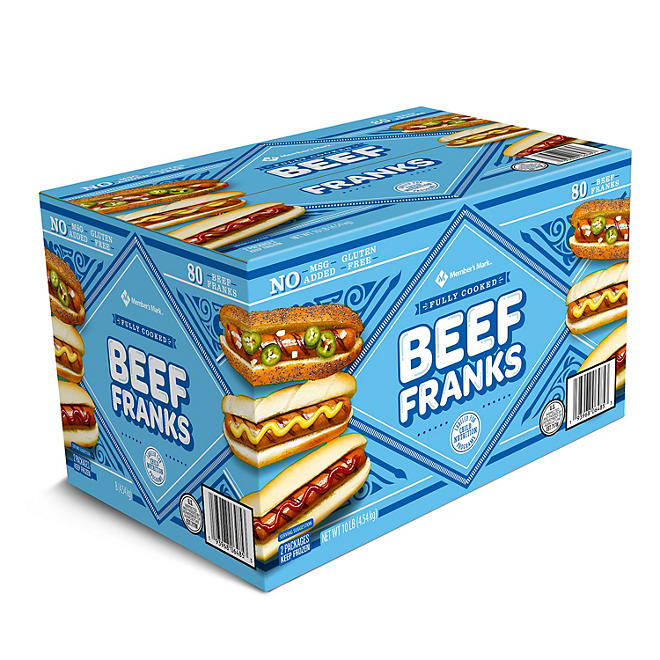 Member's Mark Frozen Beef Franks 10 lbs.