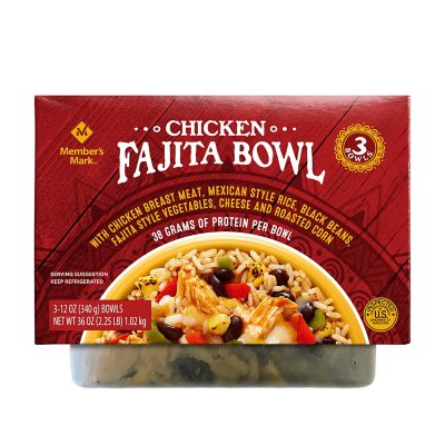 Member's Mark Chicken Fajita Bowl (3 ct.) Sam's Club