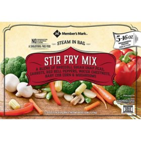 Member's Mark Stir Fry Mix, Frozen (16 oz. pouch, 5 ct.)