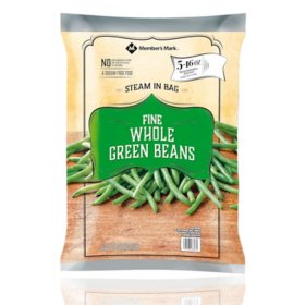 Member's Mark Whole Green Beans, Frozen (16 oz. steam bags, 5 ct.)