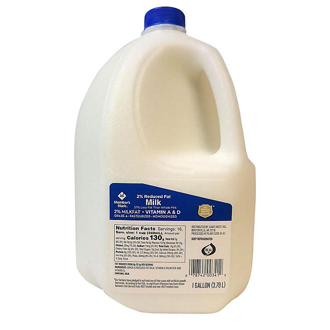 Member's Mark 2% Reduced Fat Milk 1 gal.